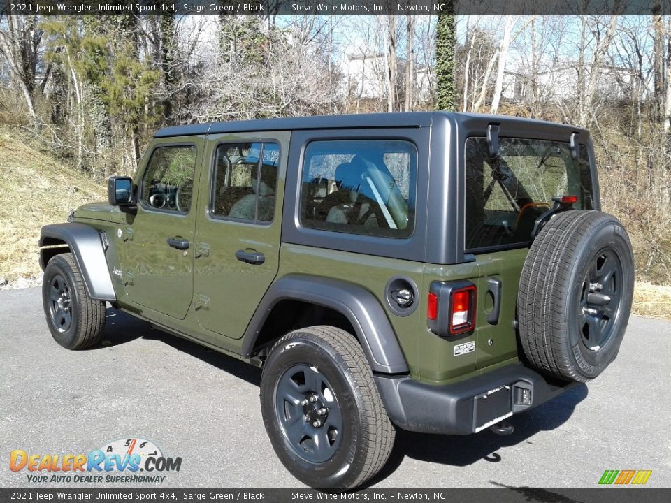2021 Jeep Wrangler Unlimited Sport 4x4 Sarge Green / Black Photo #8