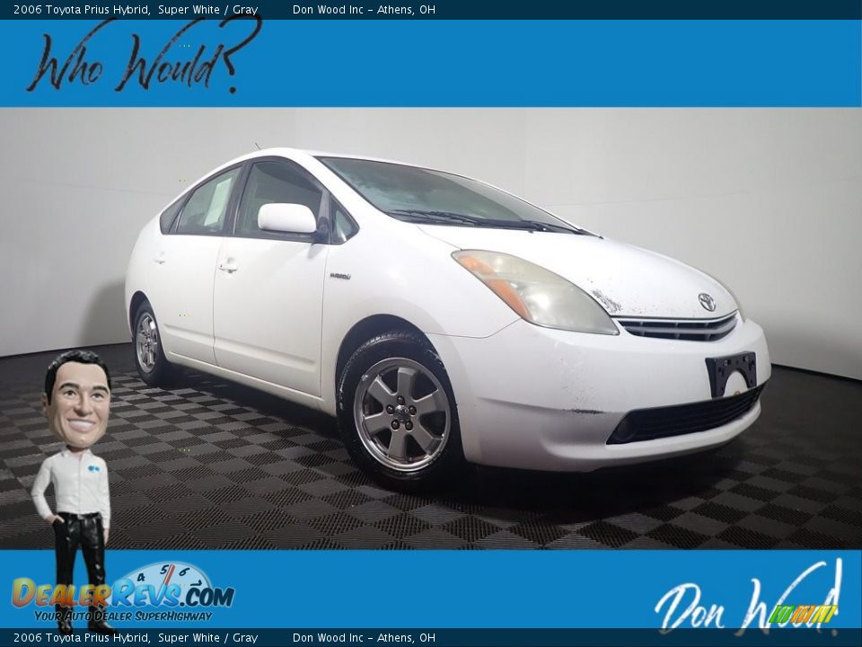 2006 Toyota Prius Hybrid Super White / Gray Photo #1