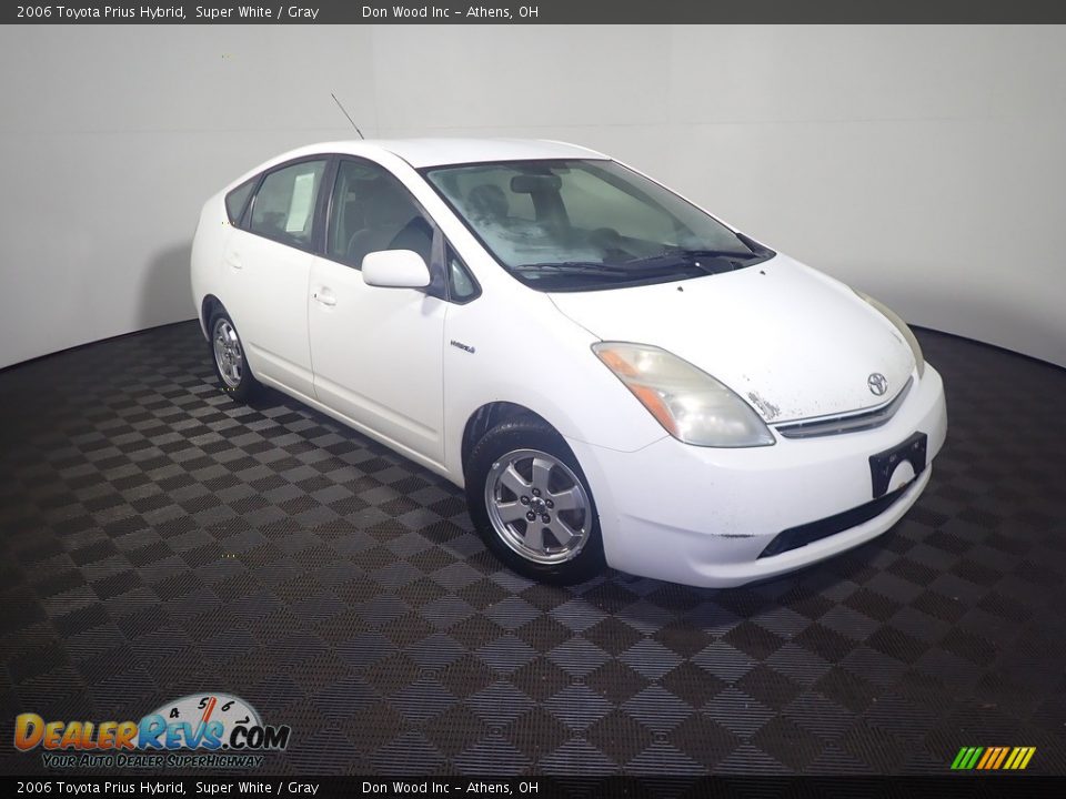 2006 Toyota Prius Hybrid Super White / Gray Photo #3