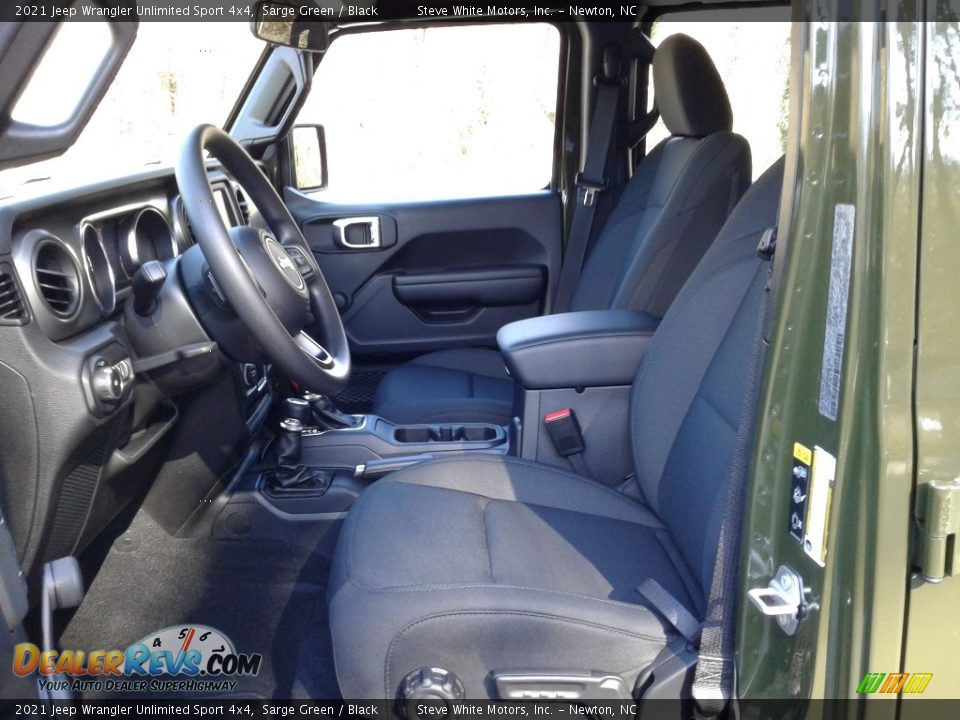 2021 Jeep Wrangler Unlimited Sport 4x4 Sarge Green / Black Photo #10