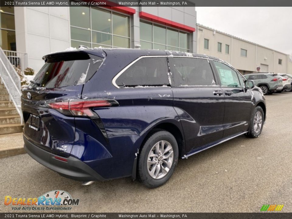 2021 Toyota Sienna LE AWD Hybrid Blueprint / Graphite Photo #13