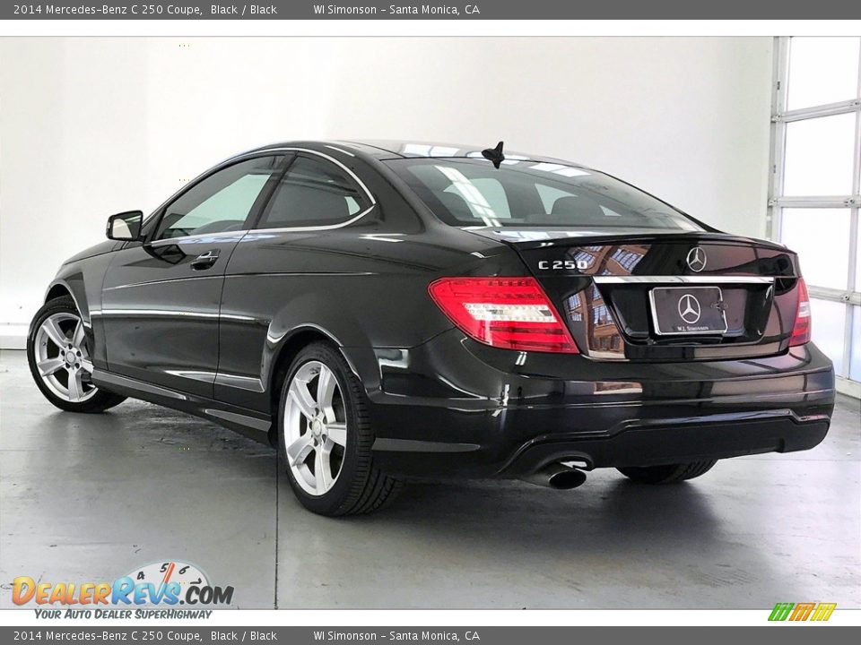 2014 Mercedes-Benz C 250 Coupe Black / Black Photo #10