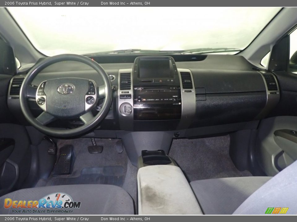 2006 Toyota Prius Hybrid Super White / Gray Photo #24