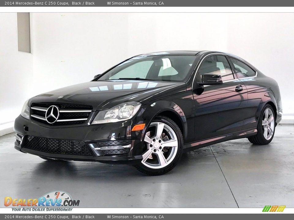 2014 Mercedes-Benz C 250 Coupe Black / Black Photo #12