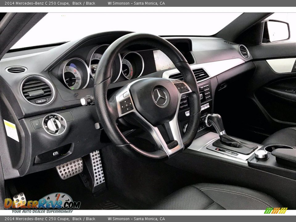 Black Interior - 2014 Mercedes-Benz C 250 Coupe Photo #14