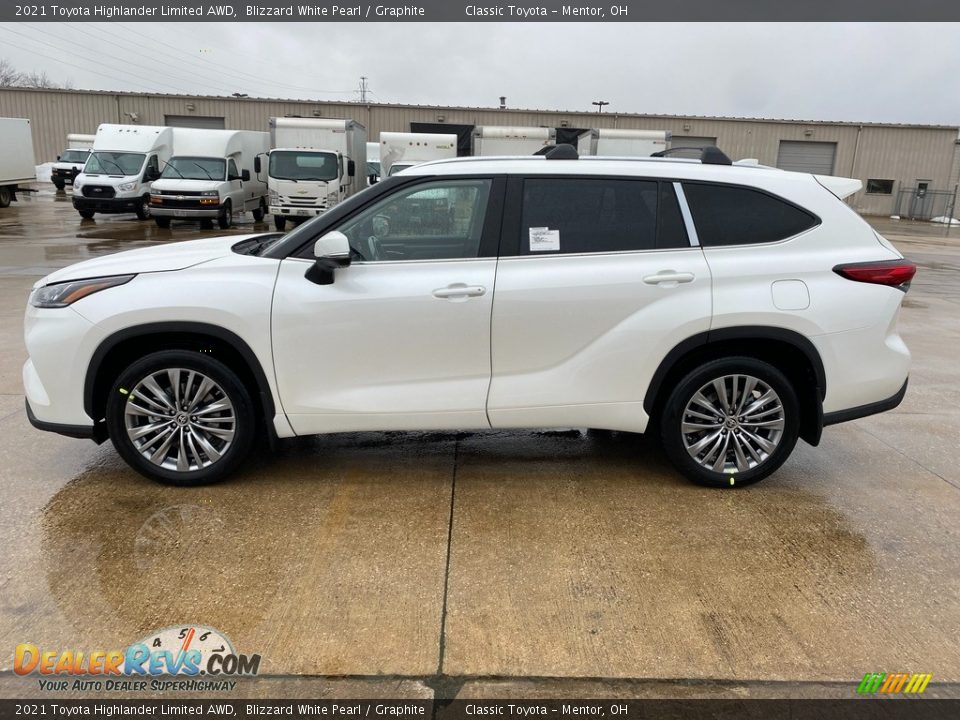 2021 Toyota Highlander Limited AWD Blizzard White Pearl / Graphite Photo #1