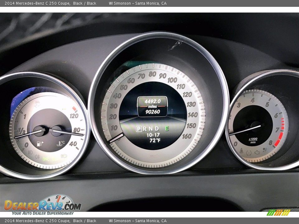 2014 Mercedes-Benz C 250 Coupe Gauges Photo #23