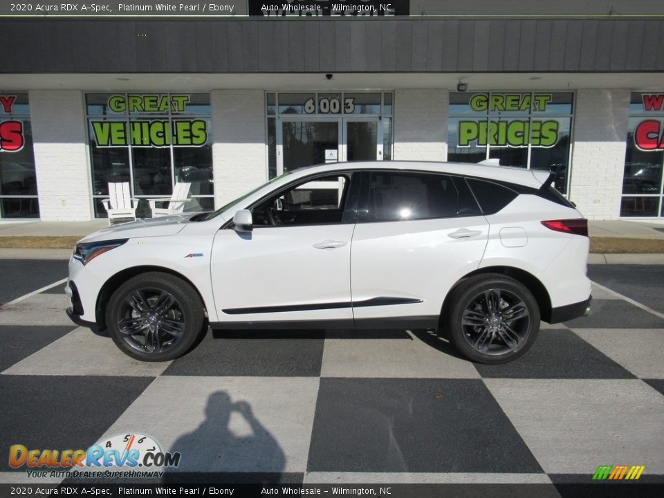 2020 Acura RDX A-Spec Platinum White Pearl / Ebony Photo #1