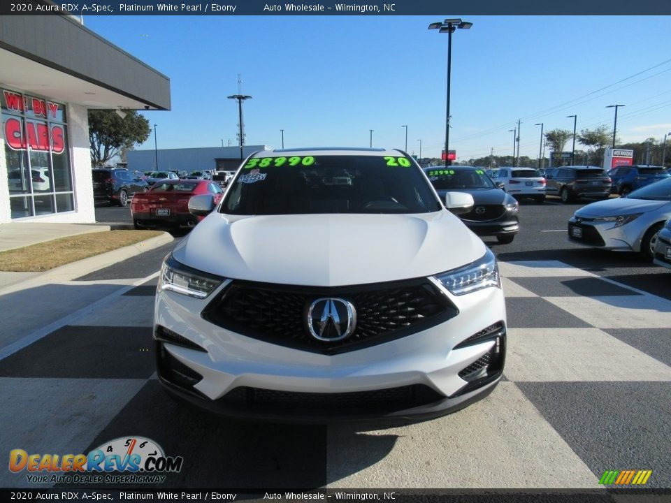 2020 Acura RDX A-Spec Platinum White Pearl / Ebony Photo #2