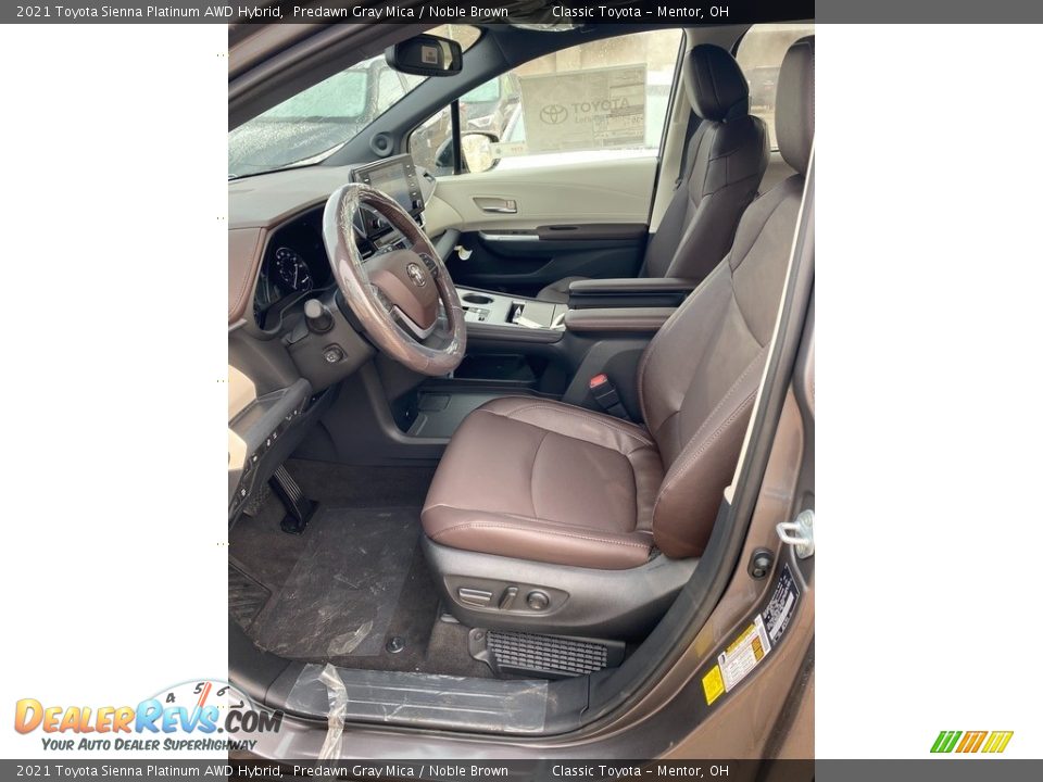 Noble Brown Interior - 2021 Toyota Sienna Platinum AWD Hybrid Photo #2