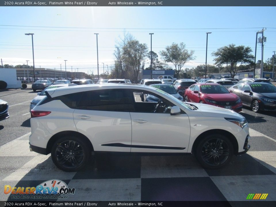 2020 Acura RDX A-Spec Platinum White Pearl / Ebony Photo #3