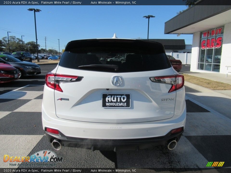 2020 Acura RDX A-Spec Platinum White Pearl / Ebony Photo #4
