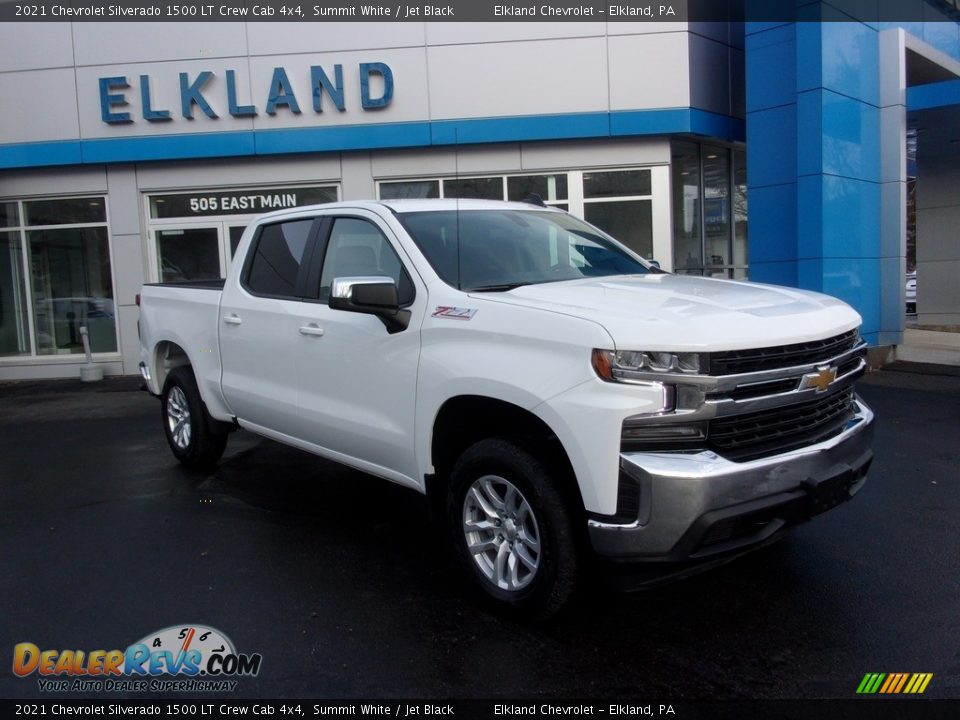 2021 Chevrolet Silverado 1500 LT Crew Cab 4x4 Summit White / Jet Black Photo #1