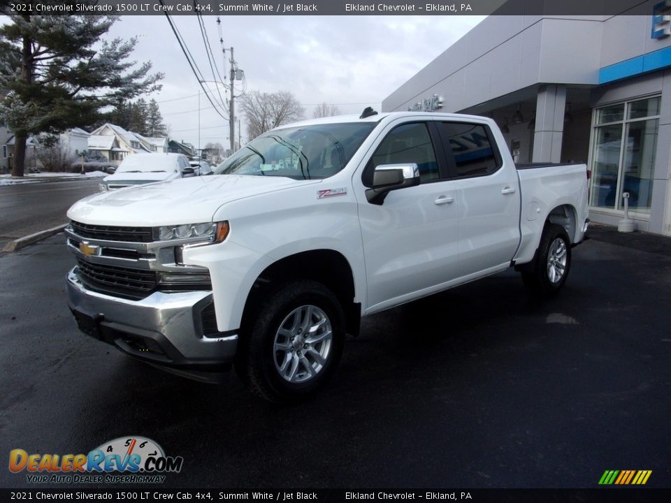 2021 Chevrolet Silverado 1500 LT Crew Cab 4x4 Summit White / Jet Black Photo #6