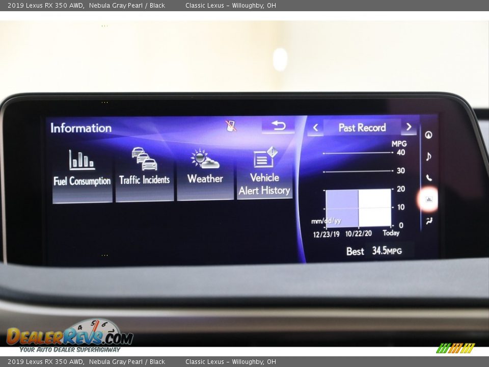2019 Lexus RX 350 AWD Nebula Gray Pearl / Black Photo #15