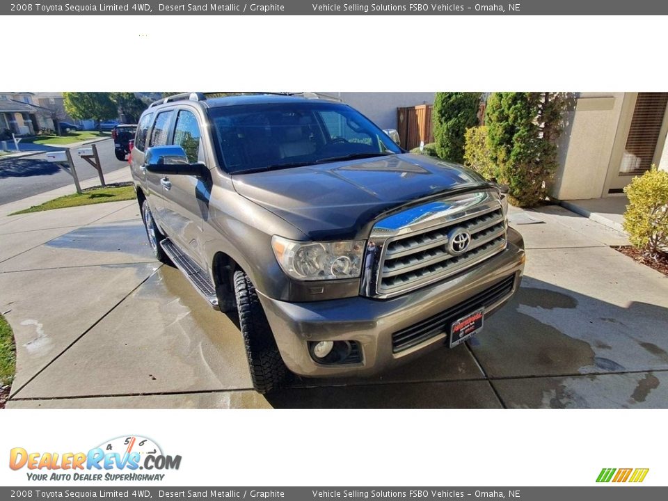 2008 Toyota Sequoia Limited 4WD Desert Sand Metallic / Graphite Photo #1