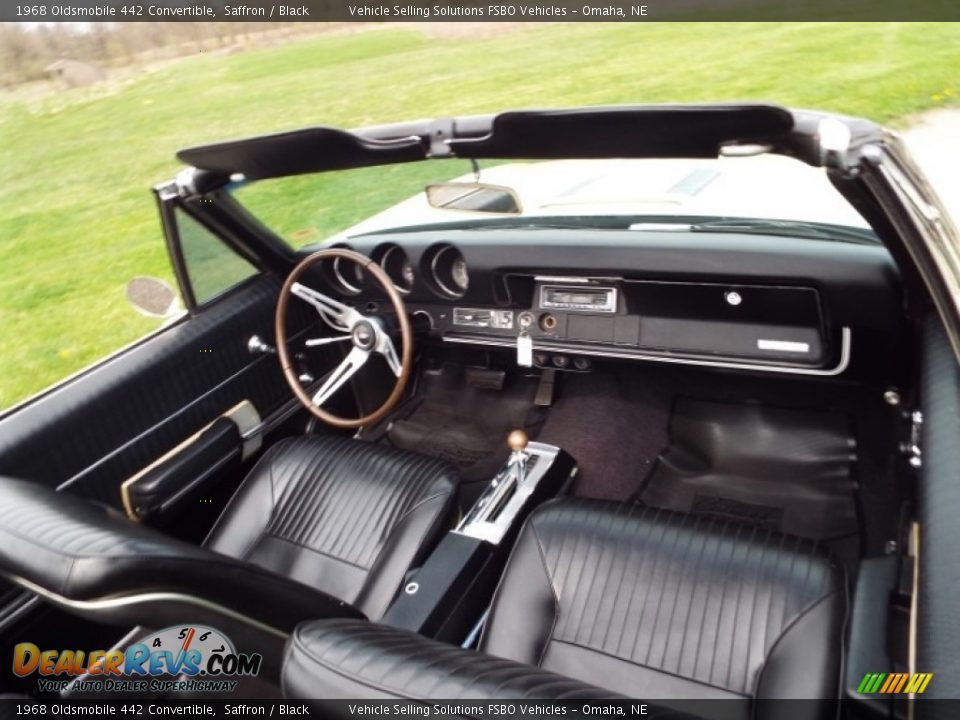 Black Interior - 1968 Oldsmobile 442 Convertible Photo #5