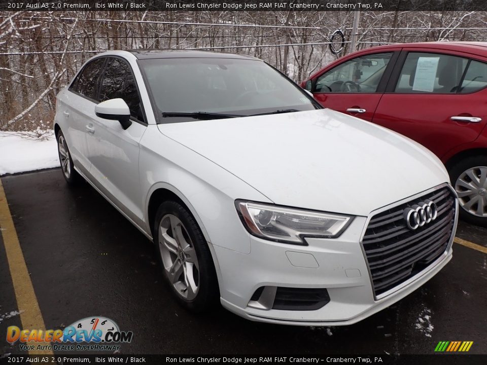 2017 Audi A3 2.0 Premium Ibis White / Black Photo #2