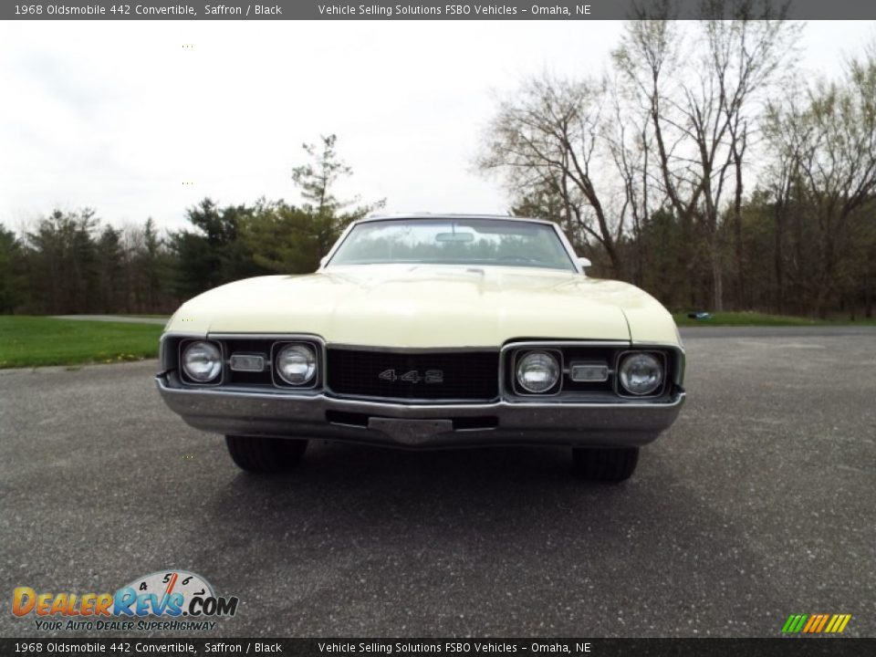 1968 Oldsmobile 442 Convertible Saffron / Black Photo #18