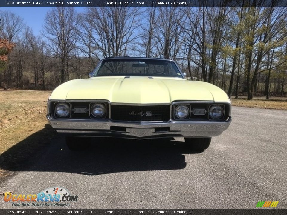 1968 Oldsmobile 442 Convertible Saffron / Black Photo #19