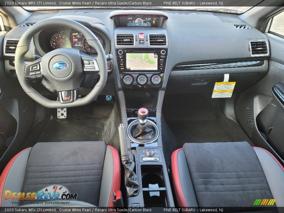 Recaro Ultra Suede/Carbon Black Interior - 2020 Subaru WRX STI Limited Photo #12
