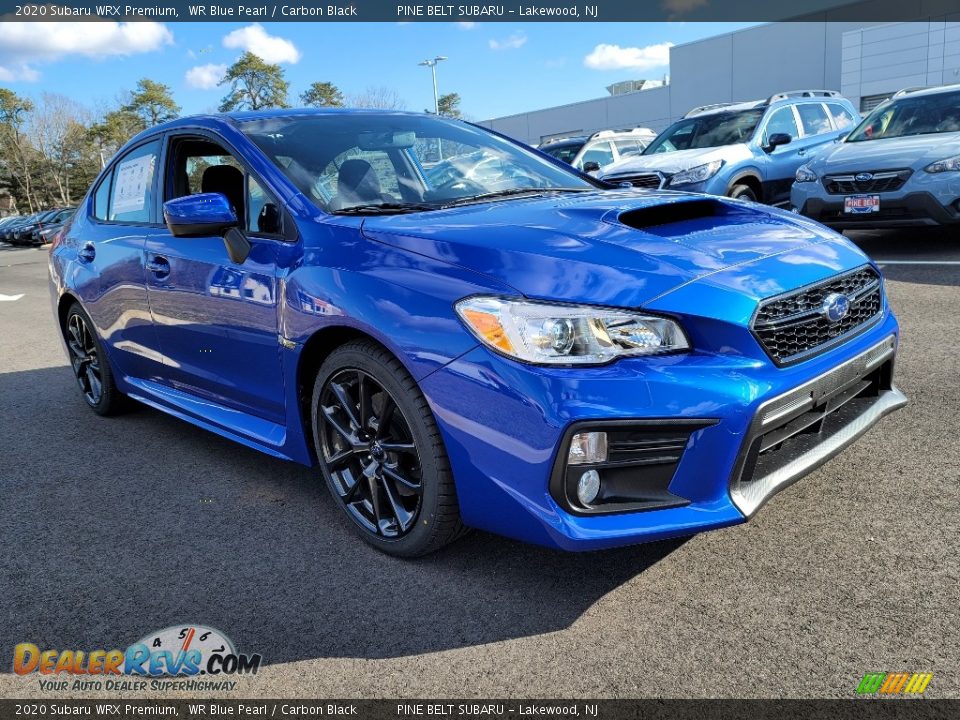 2020 Subaru WRX Premium WR Blue Pearl / Carbon Black Photo #1