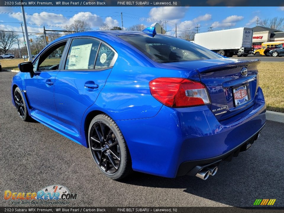 2020 Subaru WRX Premium WR Blue Pearl / Carbon Black Photo #6