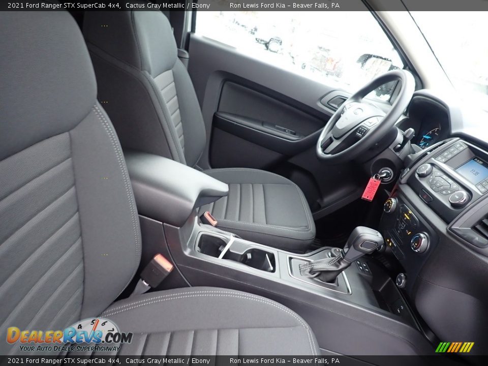 2021 Ford Ranger STX SuperCab 4x4 Cactus Gray Metallic / Ebony Photo #9