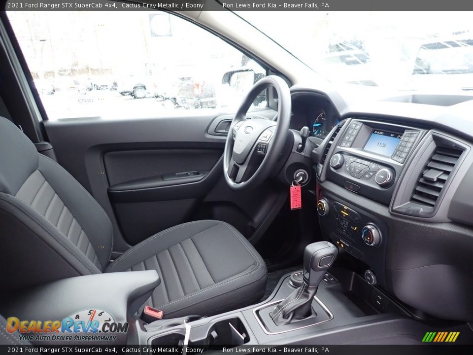 2021 Ford Ranger STX SuperCab 4x4 Cactus Gray Metallic / Ebony Photo #10