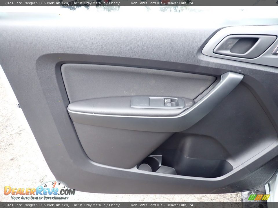 2021 Ford Ranger STX SuperCab 4x4 Cactus Gray Metallic / Ebony Photo #13
