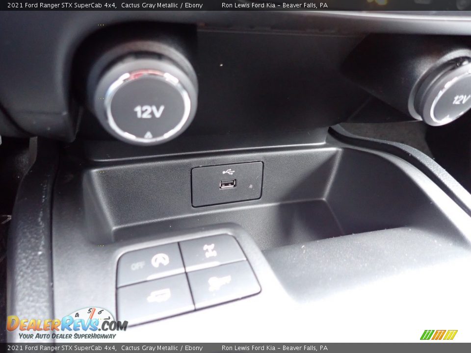 2021 Ford Ranger STX SuperCab 4x4 Cactus Gray Metallic / Ebony Photo #19