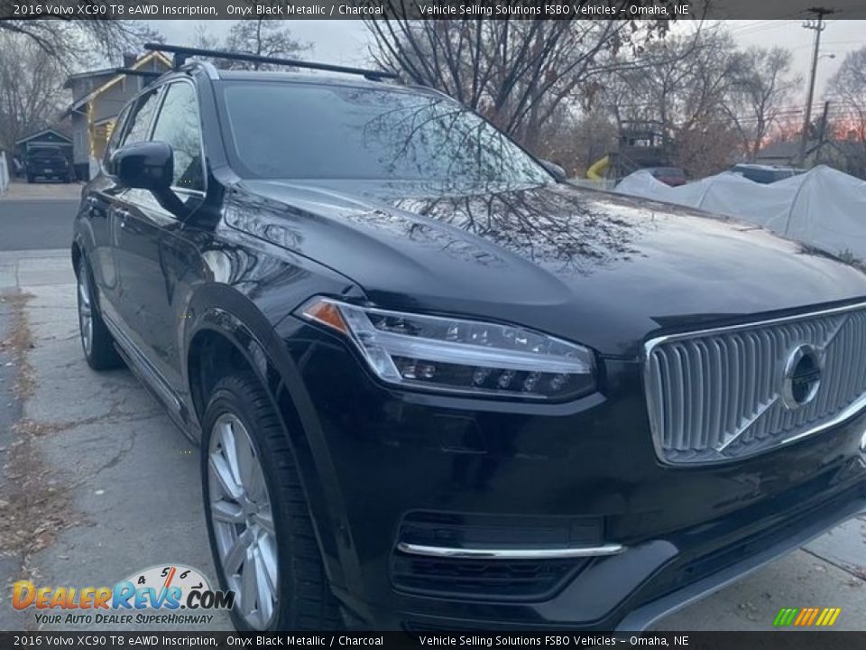 2016 Volvo XC90 T8 eAWD Inscription Onyx Black Metallic / Charcoal Photo #2