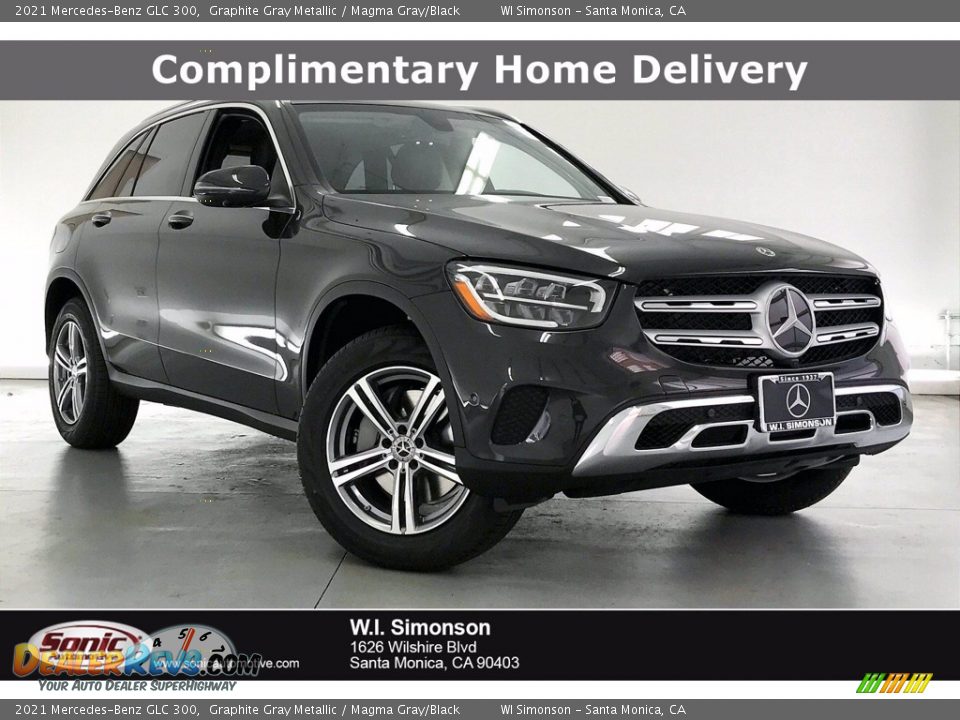 2021 Mercedes-Benz GLC 300 Graphite Gray Metallic / Magma Gray/Black Photo #1