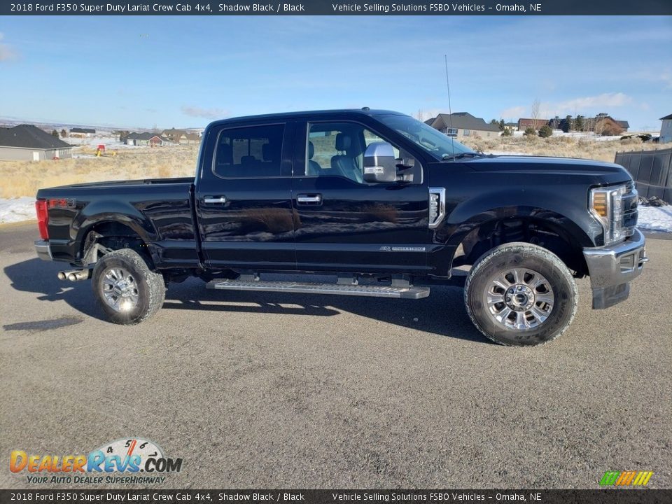 2018 Ford F350 Super Duty Lariat Crew Cab 4x4 Shadow Black / Black Photo #6