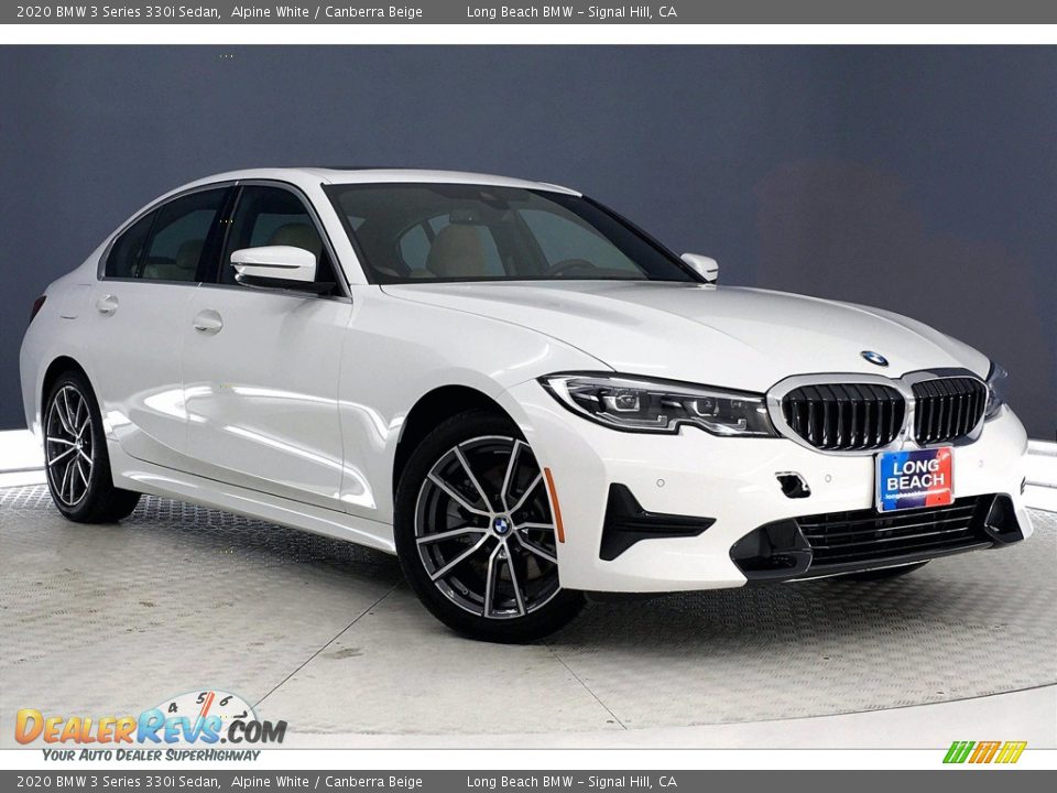 2020 BMW 3 Series 330i Sedan Alpine White / Canberra Beige Photo #1