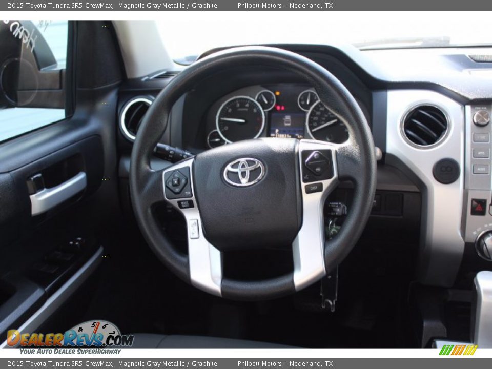 2015 Toyota Tundra SR5 CrewMax Magnetic Gray Metallic / Graphite Photo #22