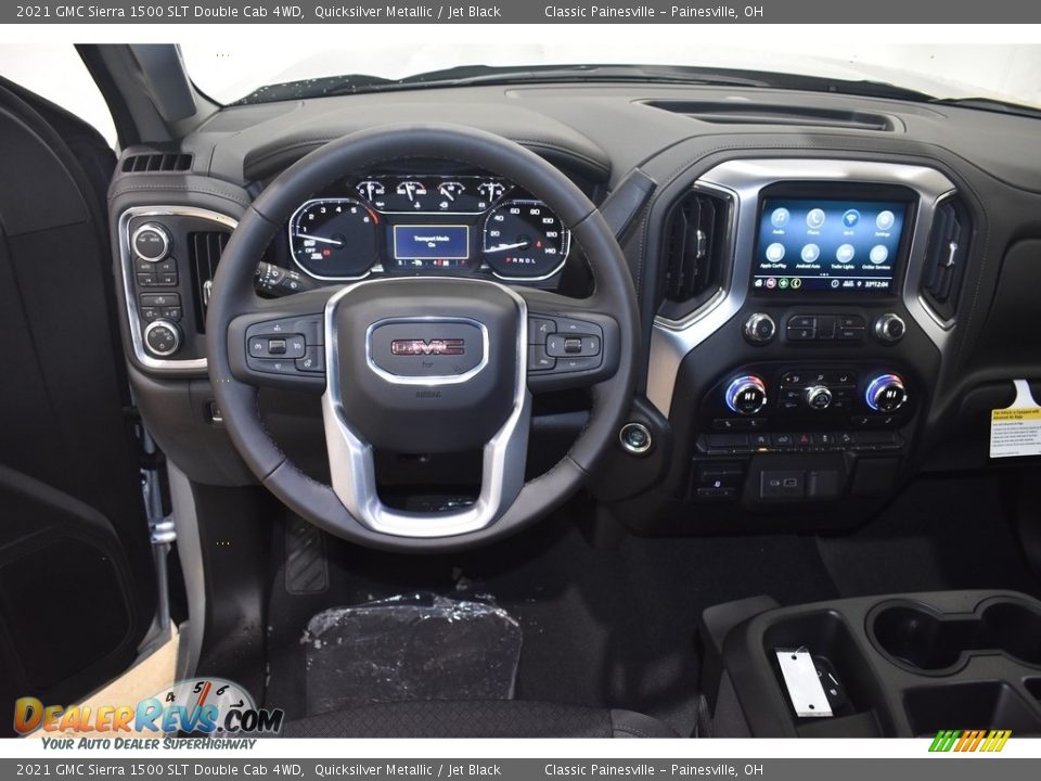 2021 GMC Sierra 1500 SLT Double Cab 4WD Quicksilver Metallic / Jet Black Photo #10