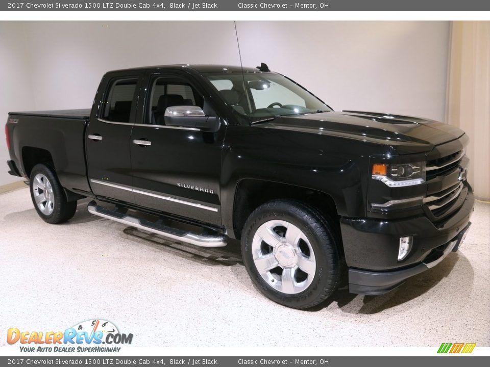 2017 Chevrolet Silverado 1500 LTZ Double Cab 4x4 Black / Jet Black Photo #1