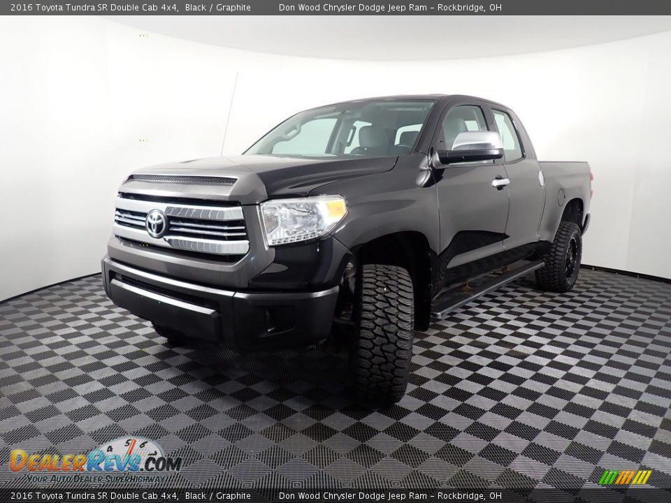 2016 Toyota Tundra SR Double Cab 4x4 Black / Graphite Photo #8