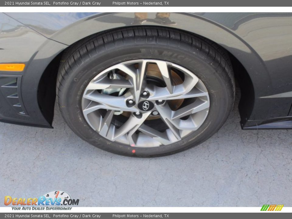 2021 Hyundai Sonata SEL Portofino Gray / Dark Gray Photo #5