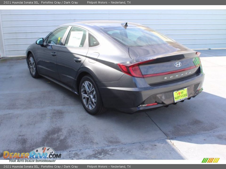 2021 Hyundai Sonata SEL Portofino Gray / Dark Gray Photo #6