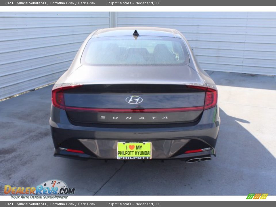 2021 Hyundai Sonata SEL Portofino Gray / Dark Gray Photo #7