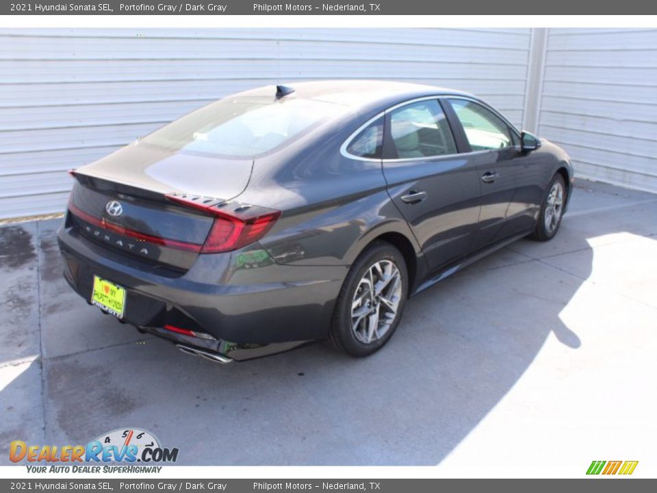 2021 Hyundai Sonata SEL Portofino Gray / Dark Gray Photo #8