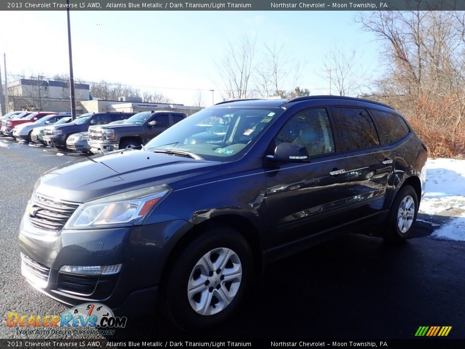 2013 Chevrolet Traverse LS AWD Atlantis Blue Metallic / Dark Titanium/Light Titanium Photo #1