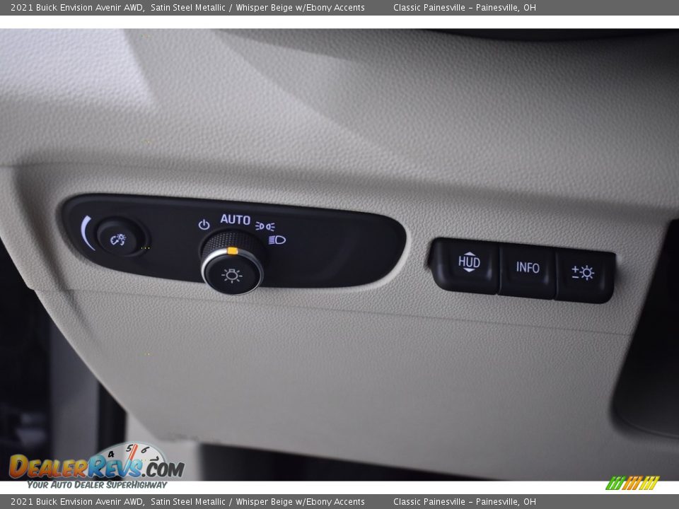 Controls of 2021 Buick Envision Avenir AWD Photo #10