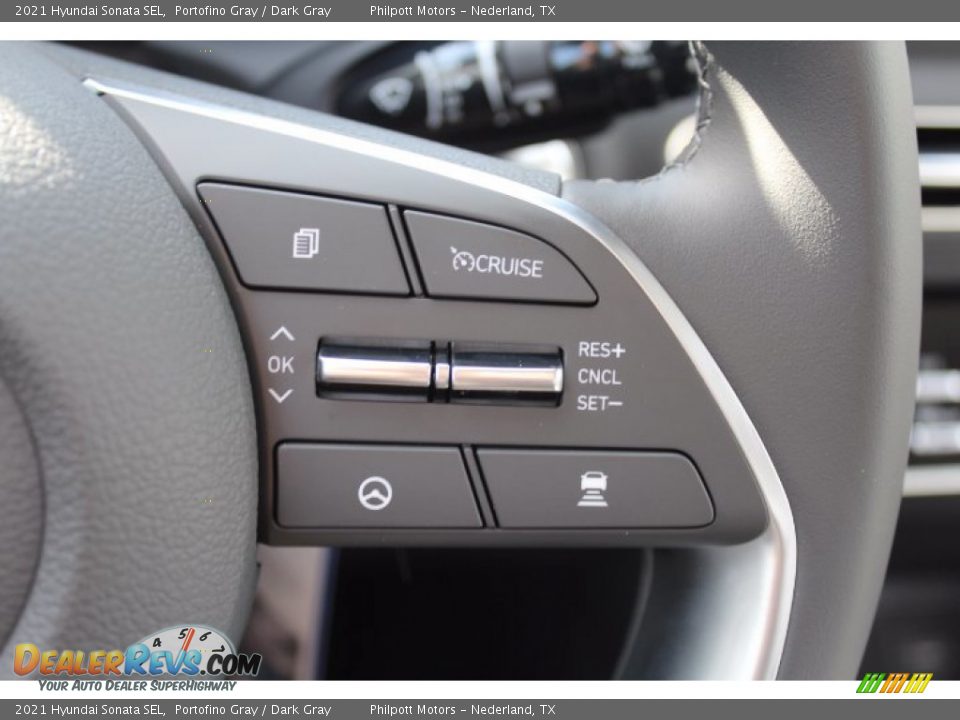 2021 Hyundai Sonata SEL Portofino Gray / Dark Gray Photo #12