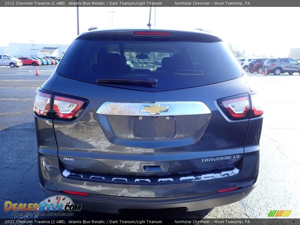 2013 Chevrolet Traverse LS AWD Atlantis Blue Metallic / Dark Titanium/Light Titanium Photo #3