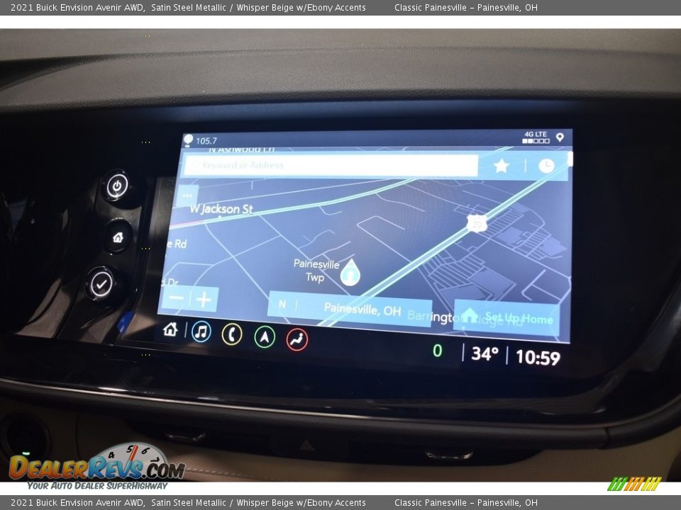 Navigation of 2021 Buick Envision Avenir AWD Photo #12