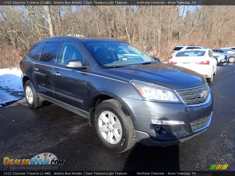 2013 Chevrolet Traverse LS AWD Atlantis Blue Metallic / Dark Titanium/Light Titanium Photo #5