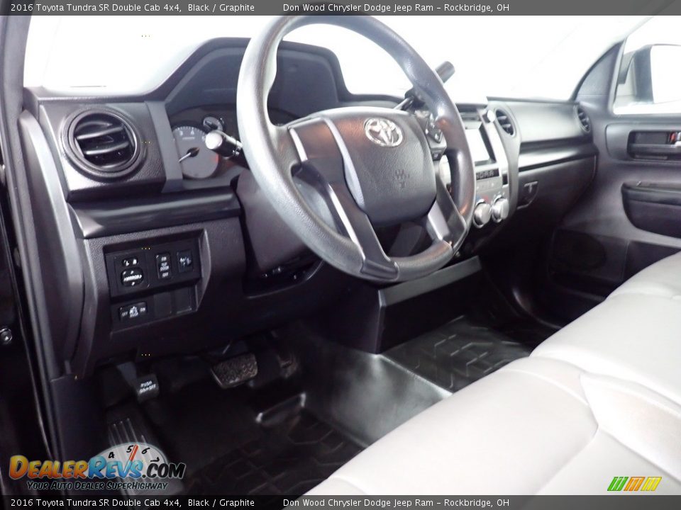 2016 Toyota Tundra SR Double Cab 4x4 Black / Graphite Photo #22